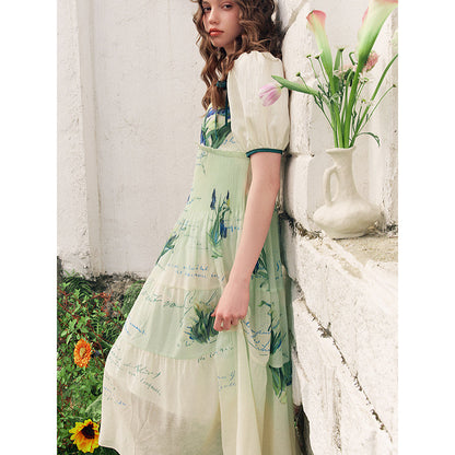 アイリスの花とテオへの手紙ワンピース