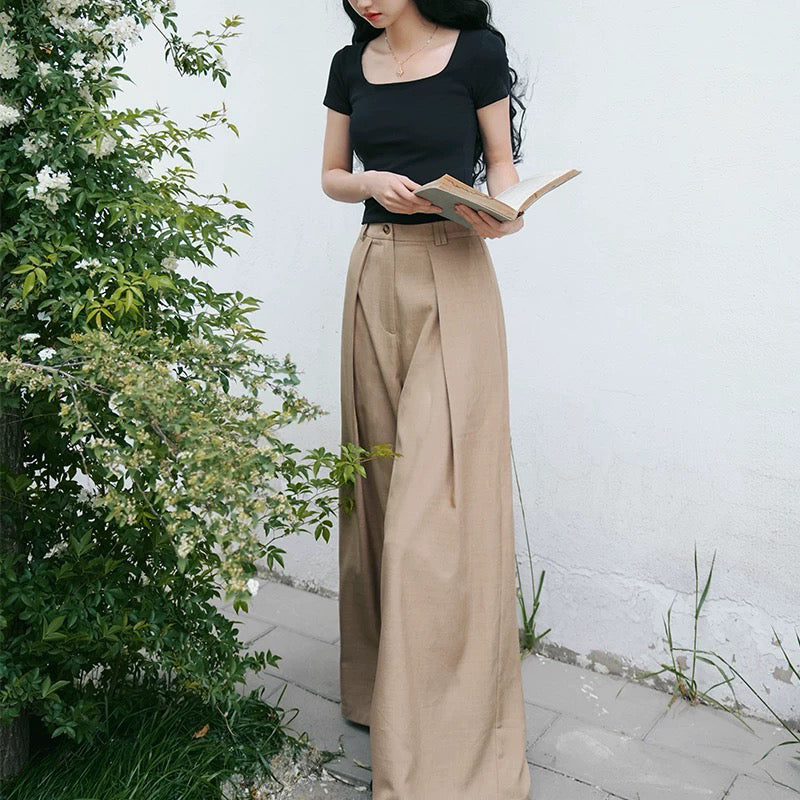 英国令嬢のワイドレッグパンツ