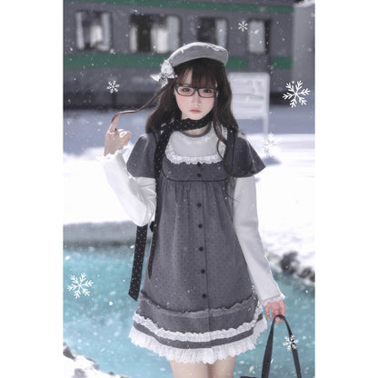 書斎のお嬢様のドッキングワンピース