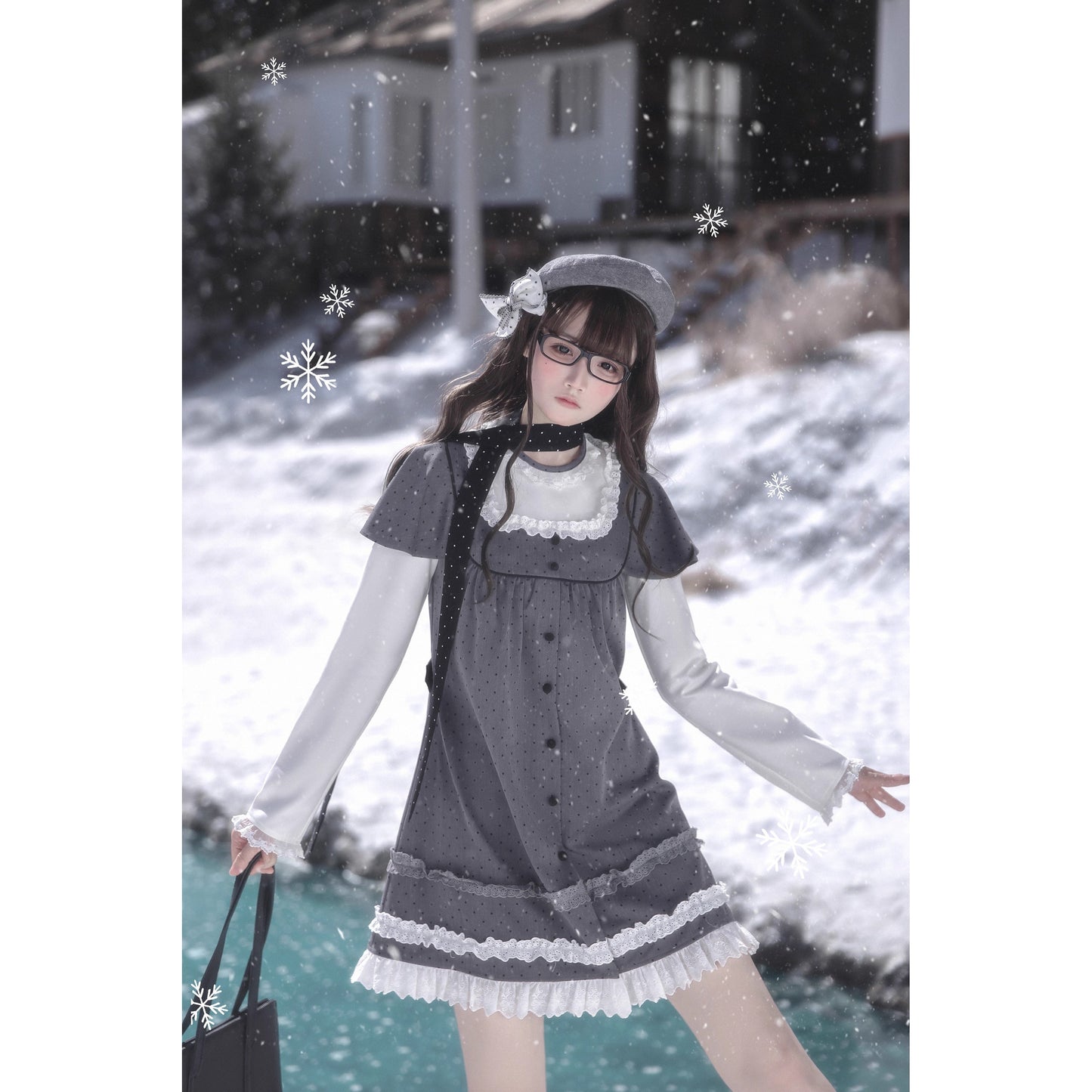 書斎のお嬢様のドッキングワンピース