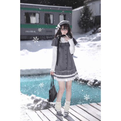 書斎のお嬢様のドッキングワンピース