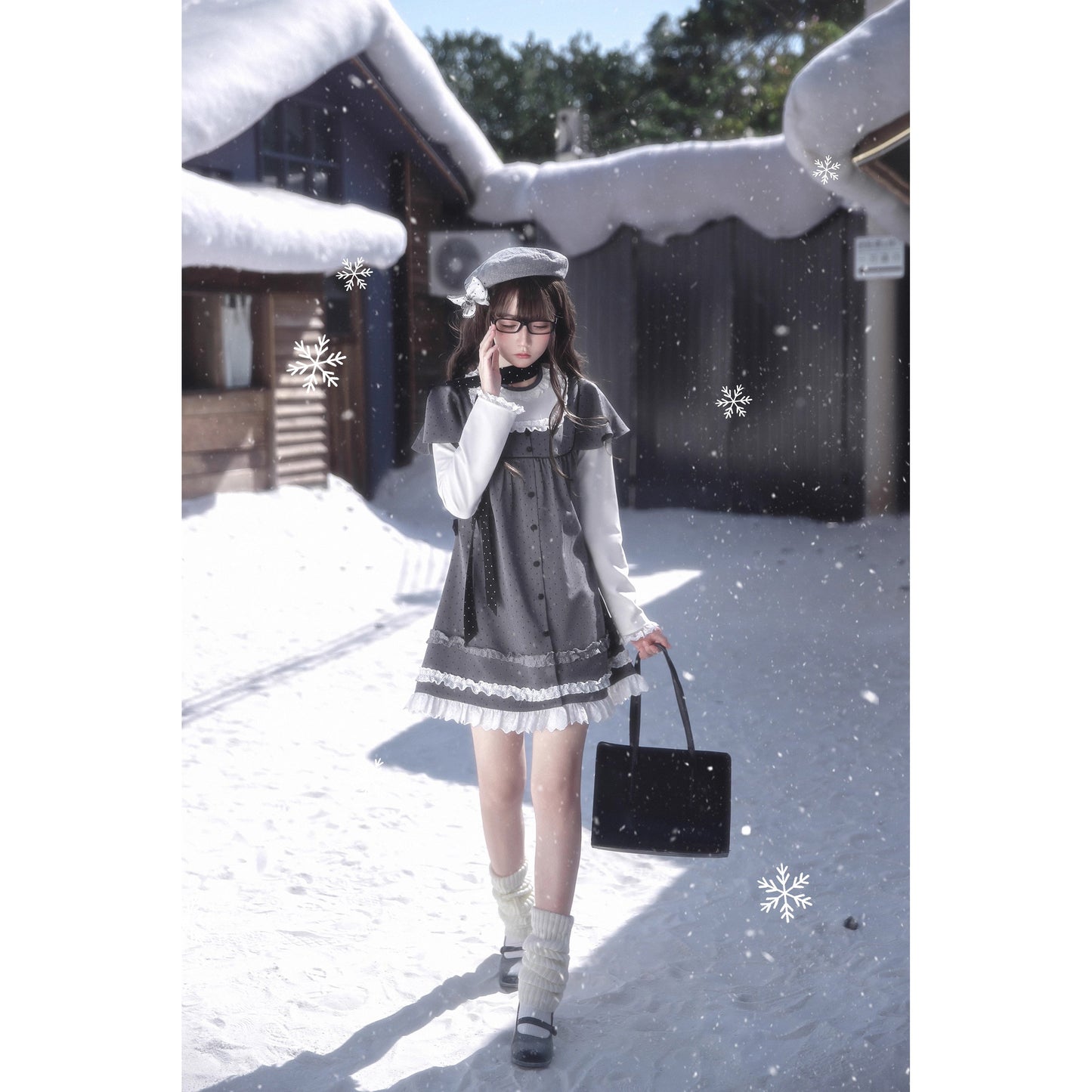 書斎のお嬢様のドッキングワンピース