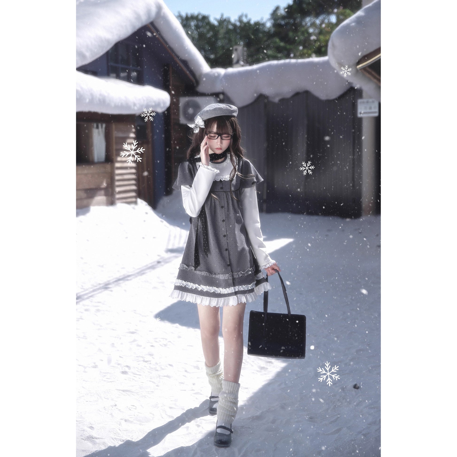 書斎のお嬢様のドッキングワンピース