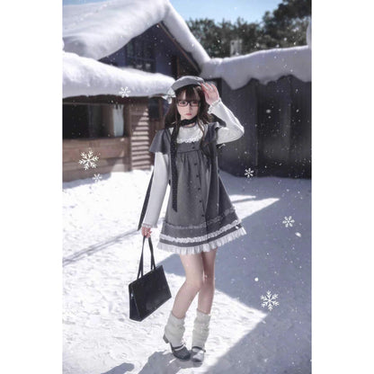 書斎のお嬢様のドッキングワンピース