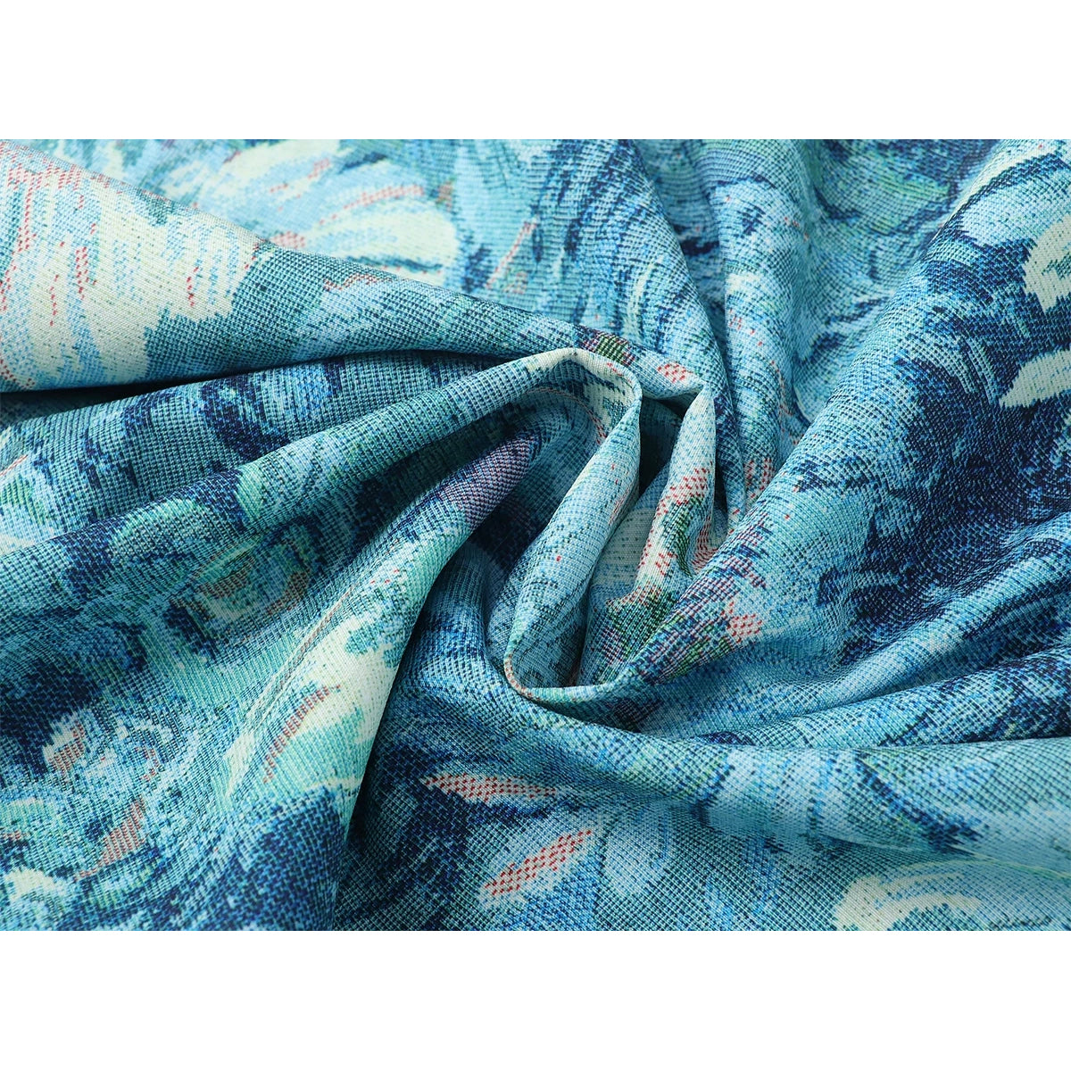 水彩の花絵画シャツ