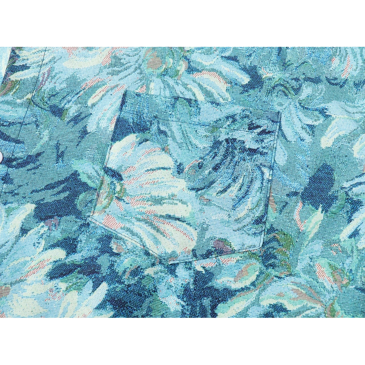 水彩の花絵画シャツ
