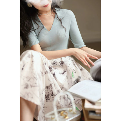 貴婦人のためのニットトップス