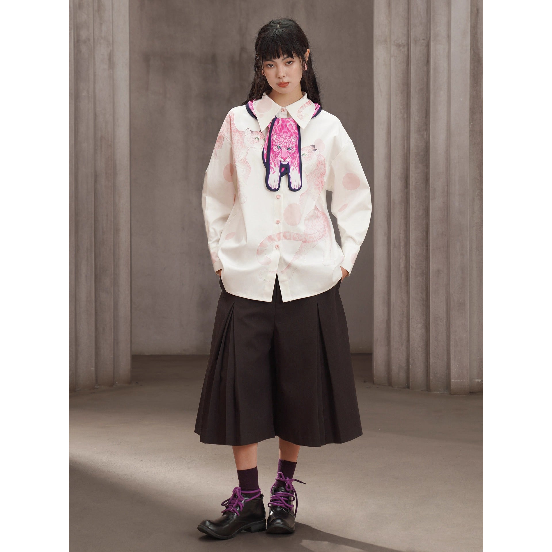 豹の挿絵ネッカチーフ