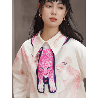 豹の挿絵ネッカチーフ