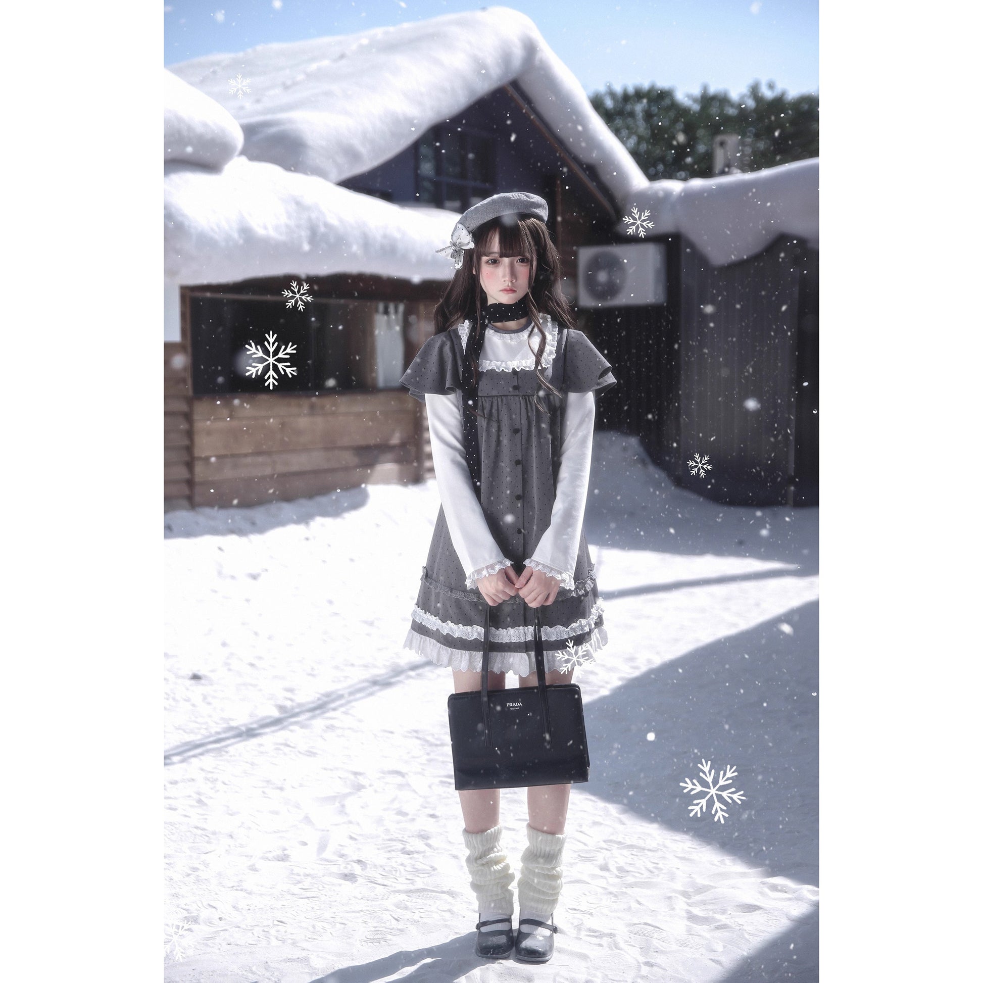 書斎のお嬢様のドッキングワンピース