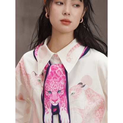 豹の挿絵ネッカチーフ