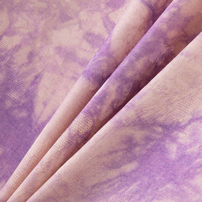 薄紫の滲み絵チャイナブラウス