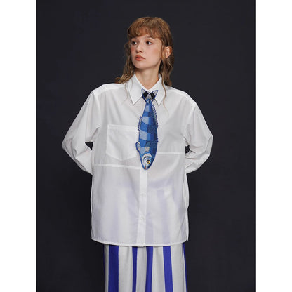 構築と余白のロングスリーブシャツ