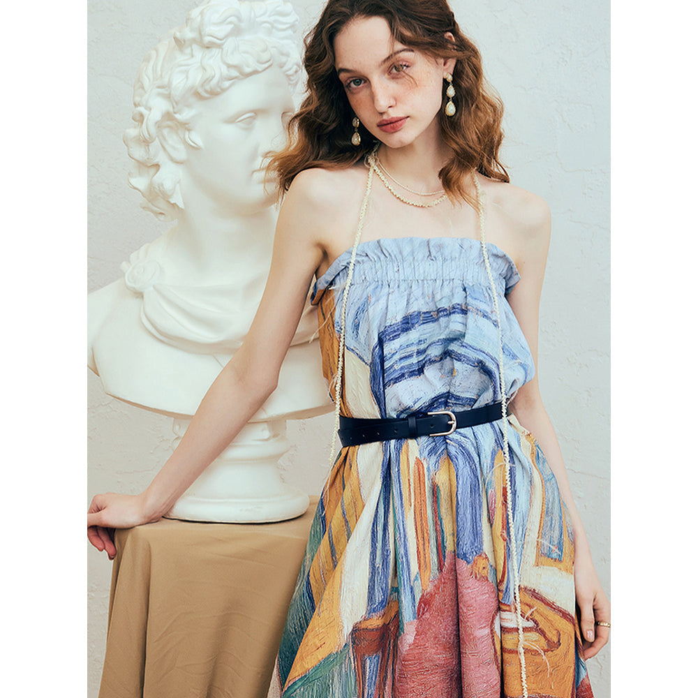 サン＝レミのサン＝ポール病院の廊下のアシンメトリースカート