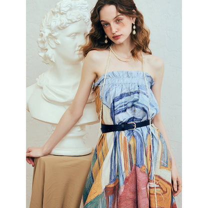 サン＝レミのサン＝ポール病院の廊下のアシンメトリースカート