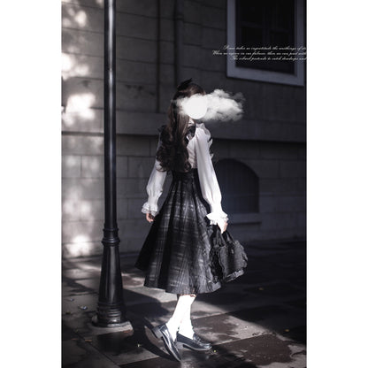 夜想曲を奏でるジャンパースカートとブラウス - Long Length