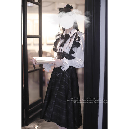 夜想曲を奏でるジャンパースカートとブラウス - Long Length