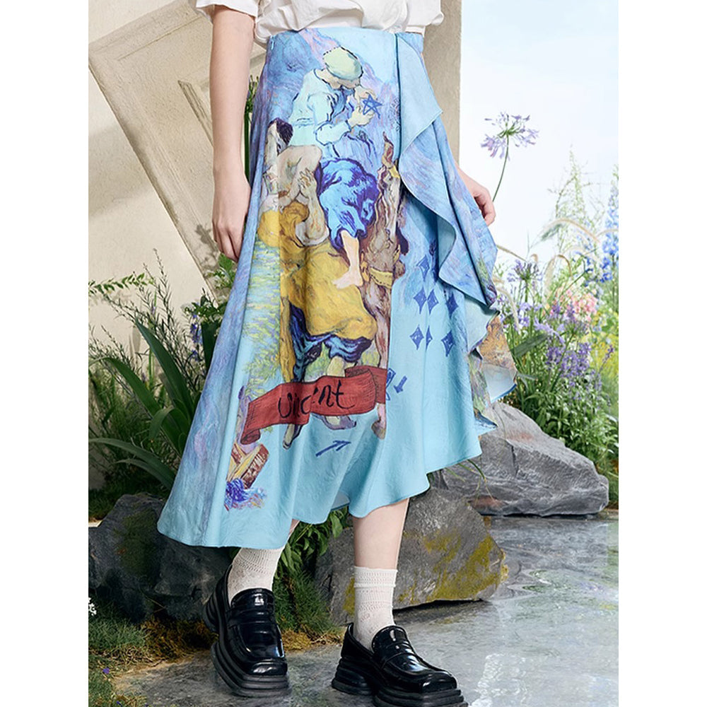 羊の毛刈りのアシンメトリースカート