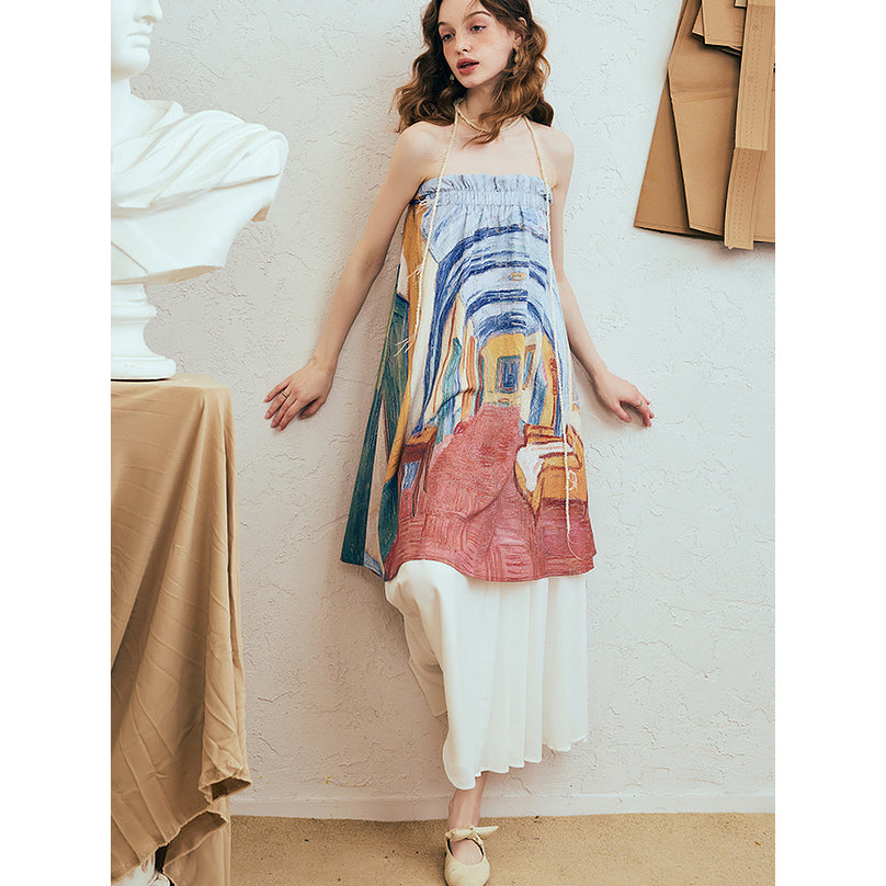 サン＝レミのサン＝ポール病院の廊下のアシンメトリースカート