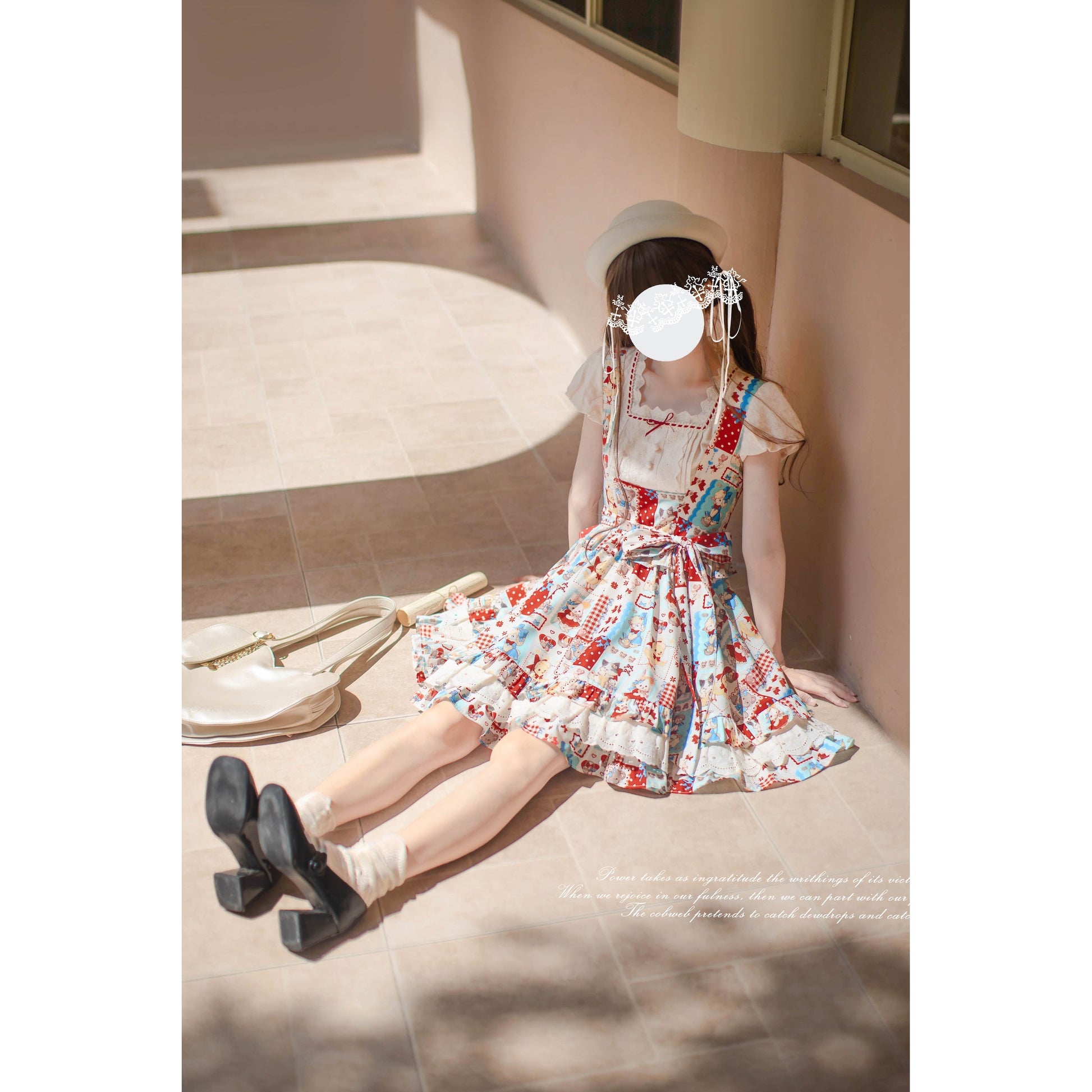 絵本のお嬢様のジャンパースカートとトップス