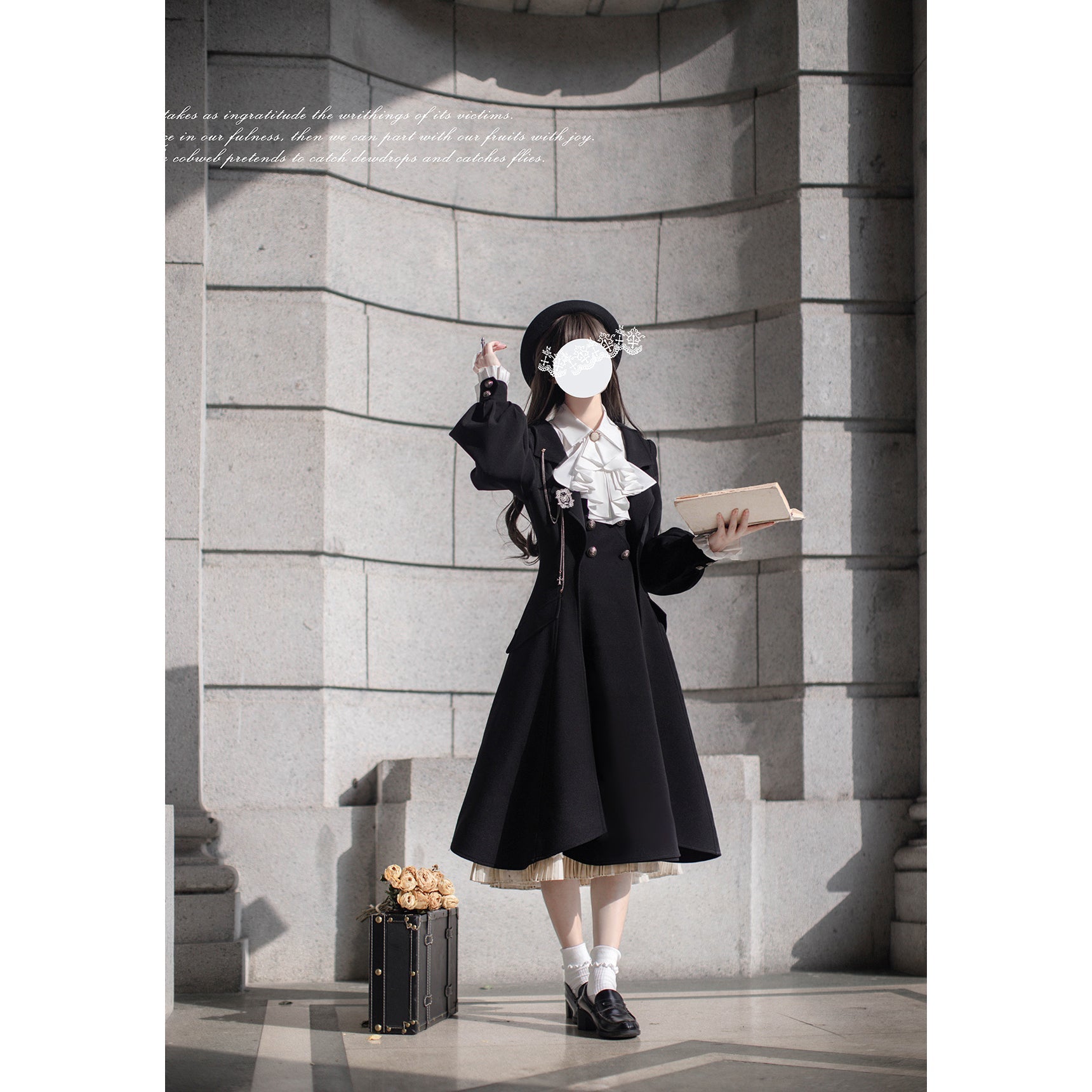 British Lady's Classic Coat, Jumper Skirt, and Blouse – remulia