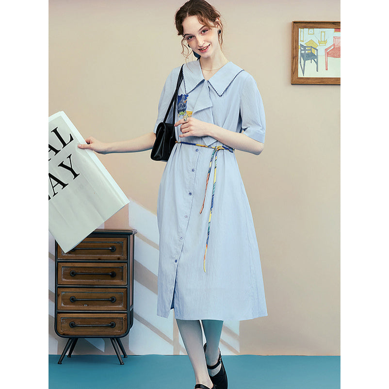 オーヴェルの教会の刺繍ワンピース