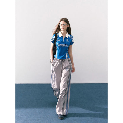 魔法学校のポロシャツと刺繍ロングパンツ