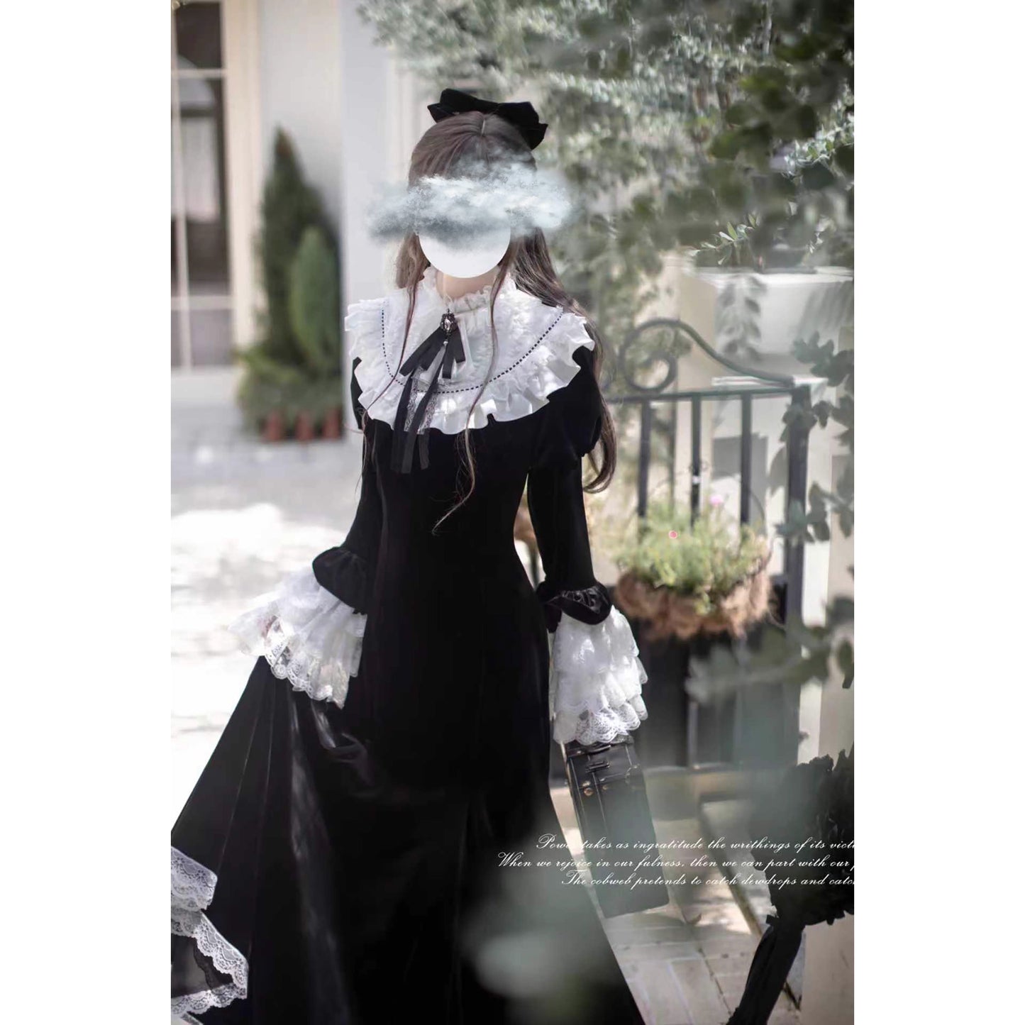 伯爵令嬢のベルベットマーメイドワンピース