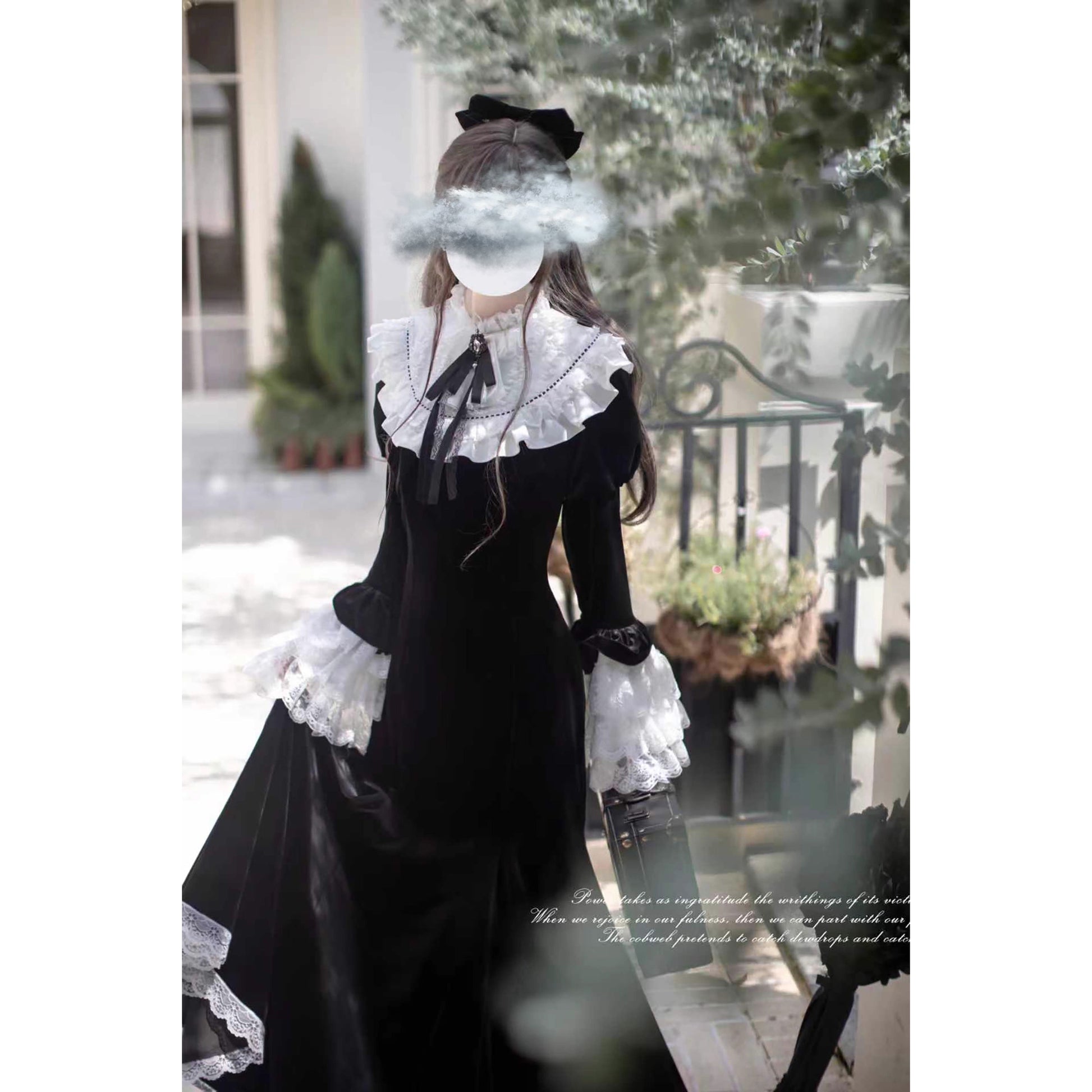 伯爵令嬢のベルベットマーメイドワンピース