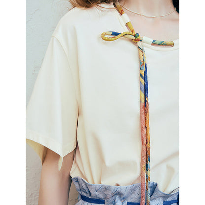 ファン・ゴッホの寝室の刺繍Tシャツ