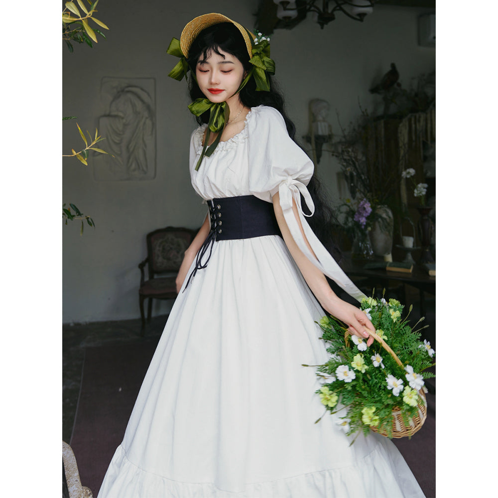 伯爵のお嬢様のロングワンピース