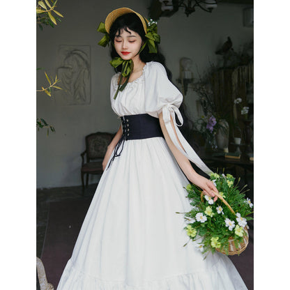 伯爵のお嬢様のロングワンピース