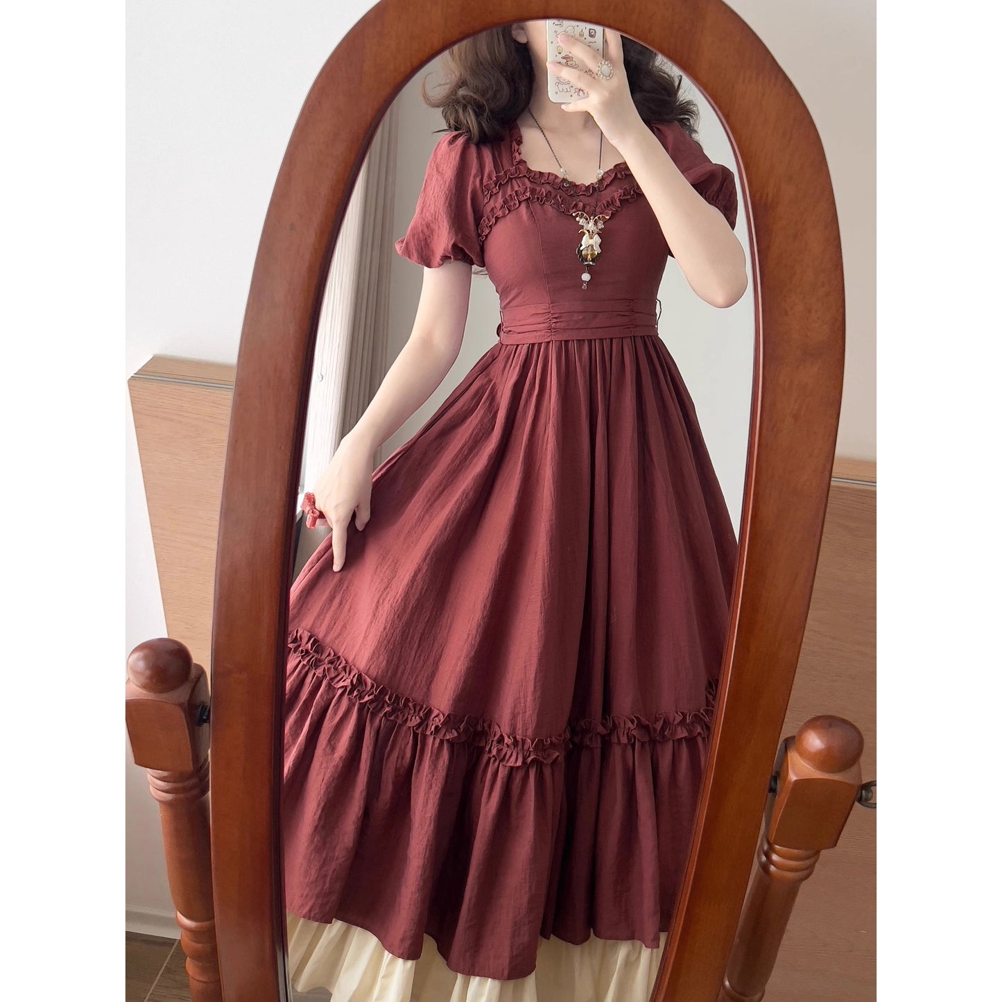 葡萄酒のお嬢様のクラシカルワンピース[2025年7月下旬-8月上旬発送予定]