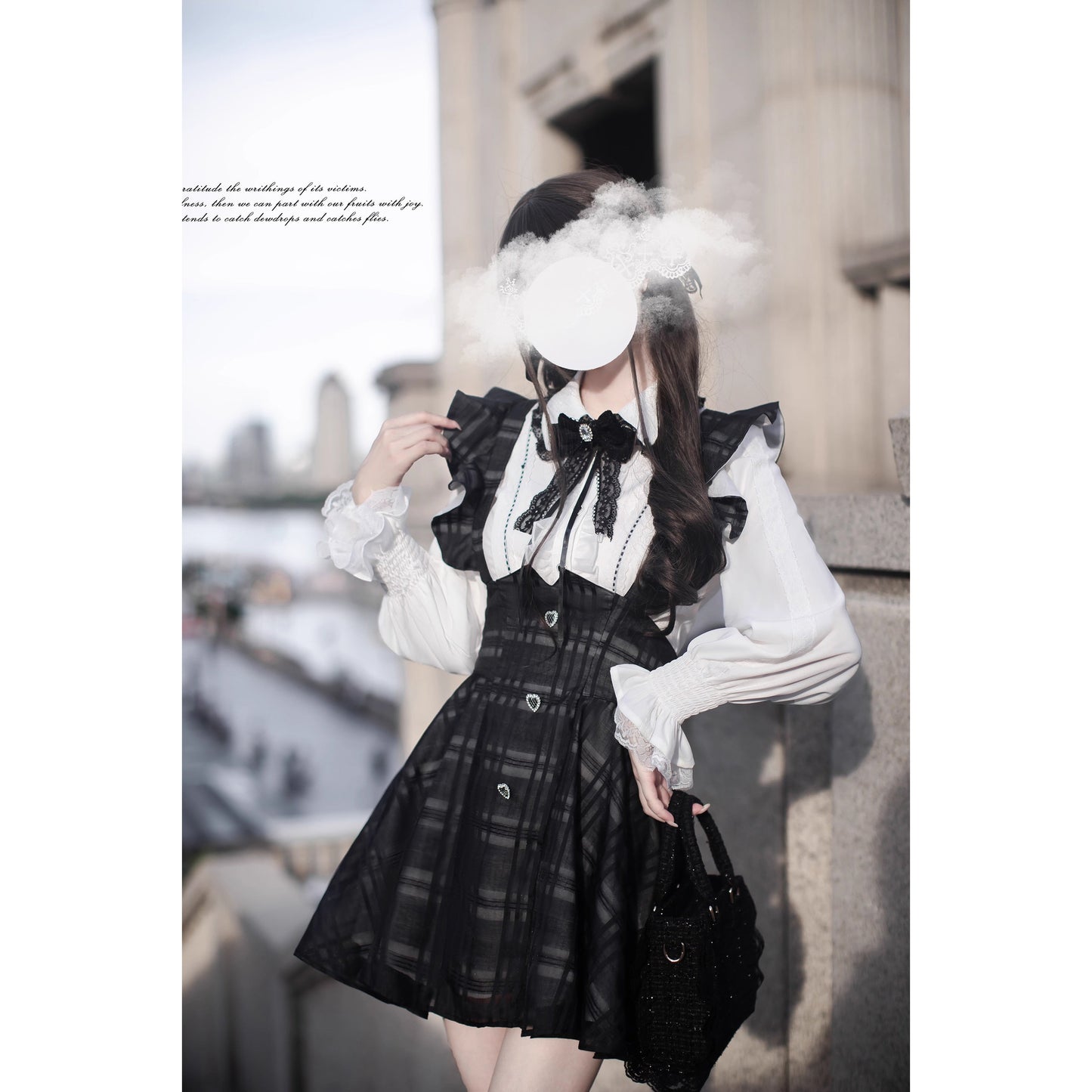 夜想曲を奏でるジャンパースカートとブラウス - Short Length