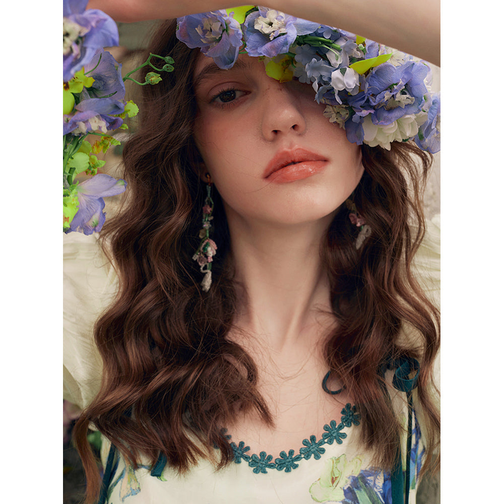 アイリスの花とテオへの手紙ワンピース