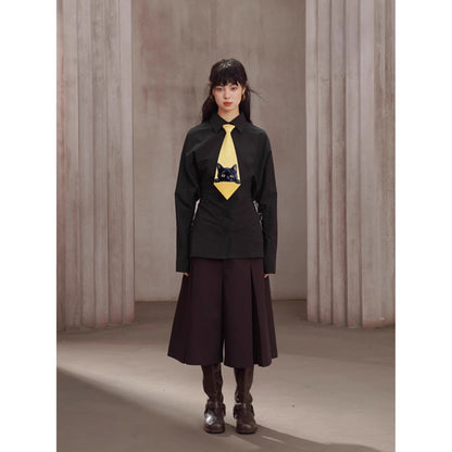 黒猫の挿絵ネクタイ