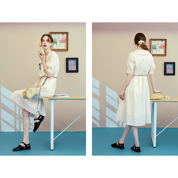 オーヴェルの教会の刺繍ワンピース