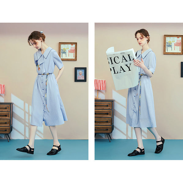 オーヴェルの教会の刺繍ワンピース