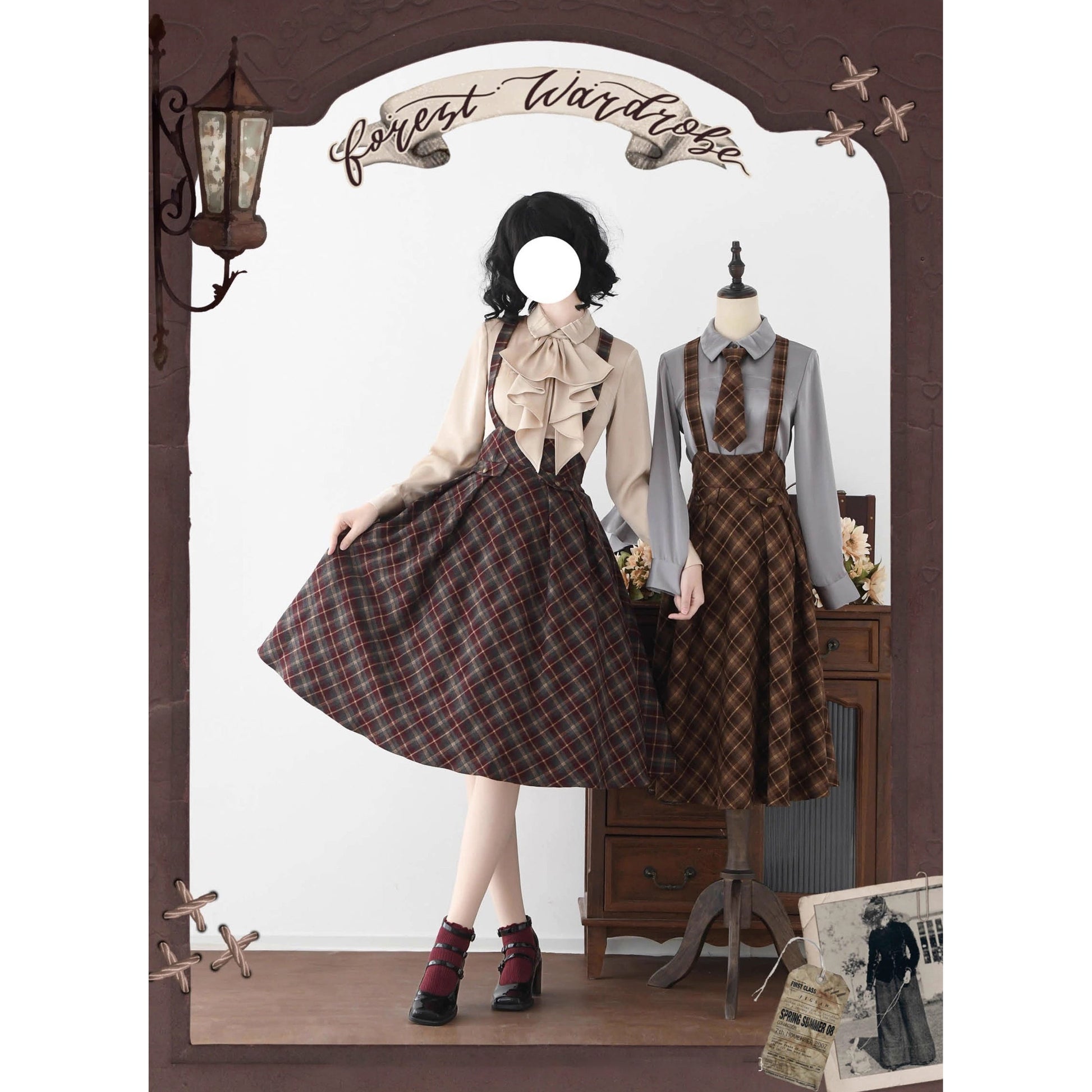 英国のお嬢様のクラシカルブラウス - Ecru Beige