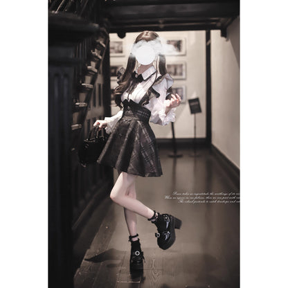 夜想曲を奏でるジャンパースカートとブラウス - Short Length