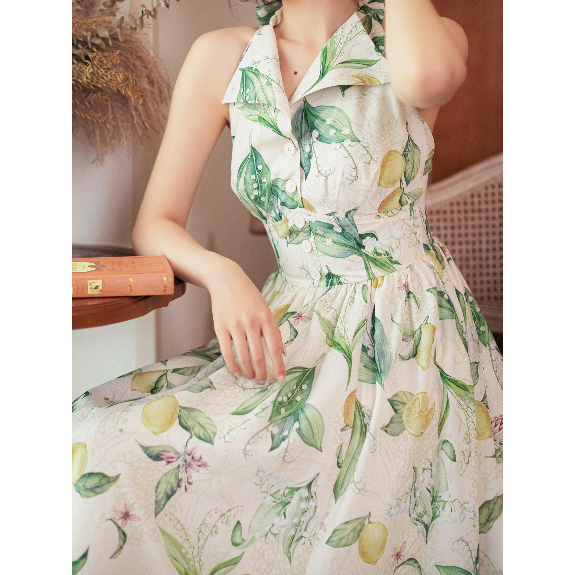 Lemon & Lily Watercolor Dress – remulia