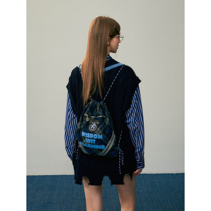 魔法学校の刺繍ナップサック