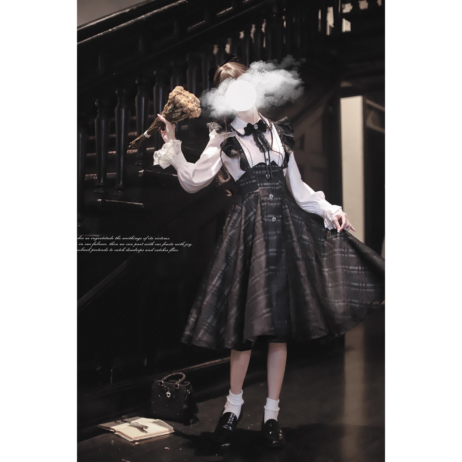 夜想曲を奏でるジャンパースカートとブラウス - Long Length