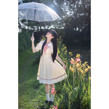 生成のお嬢様の文学セーラーワンピース