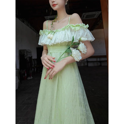 森の陽射し色キャミソールワンピース