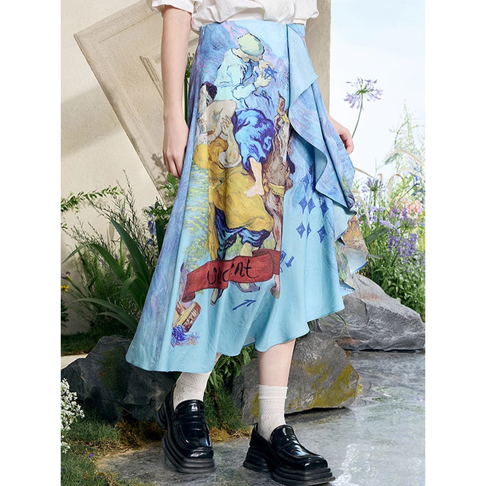 羊の毛刈りのアシンメトリースカート