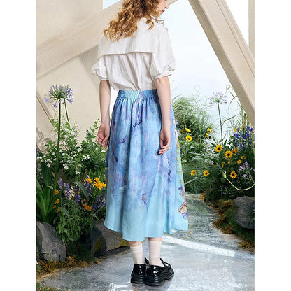 羊の毛刈りのアシンメトリースカート