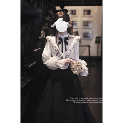 旋律を奏でる令嬢のクラシカルワンピース