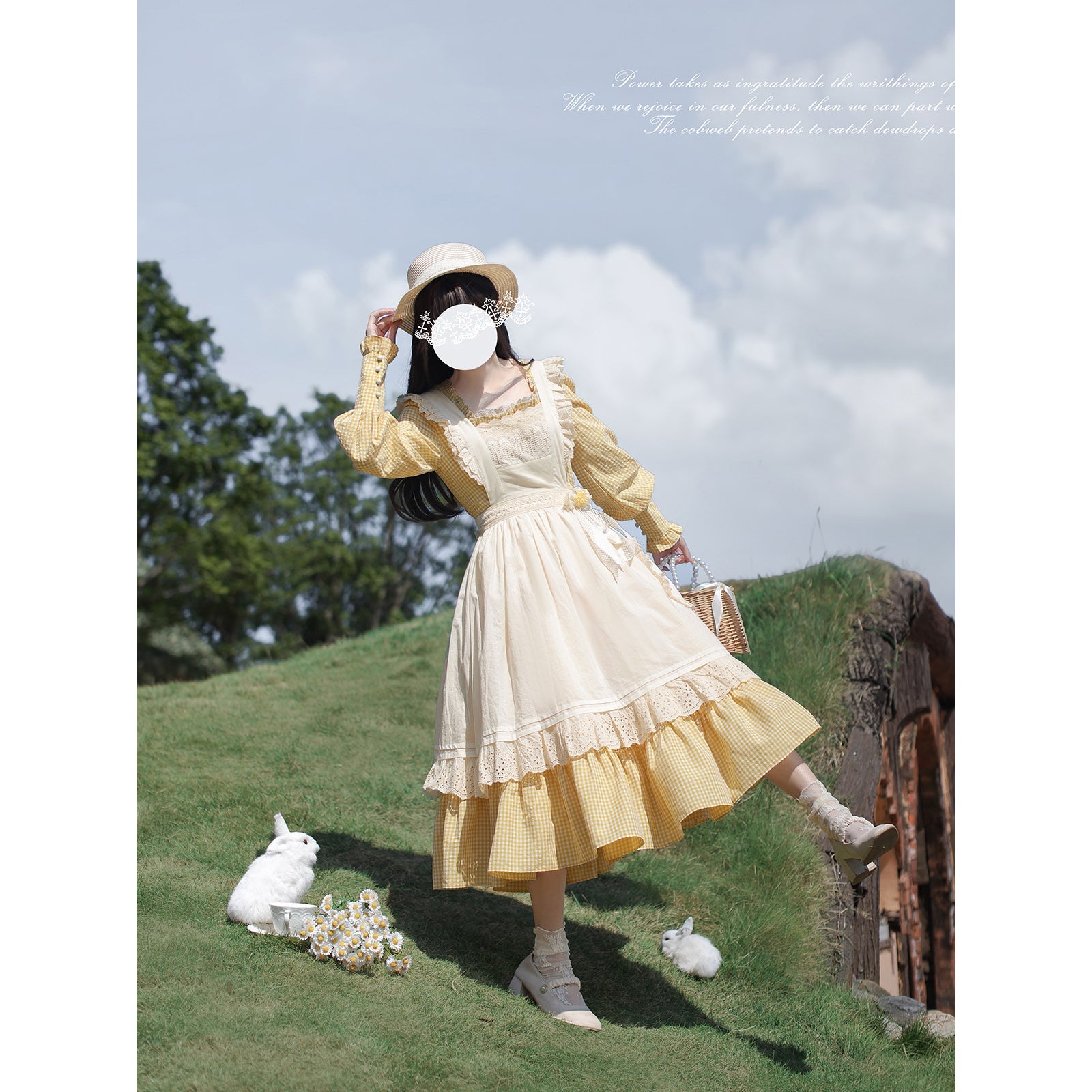 Dandelion Yellow Retro Dress and Apron – remulia