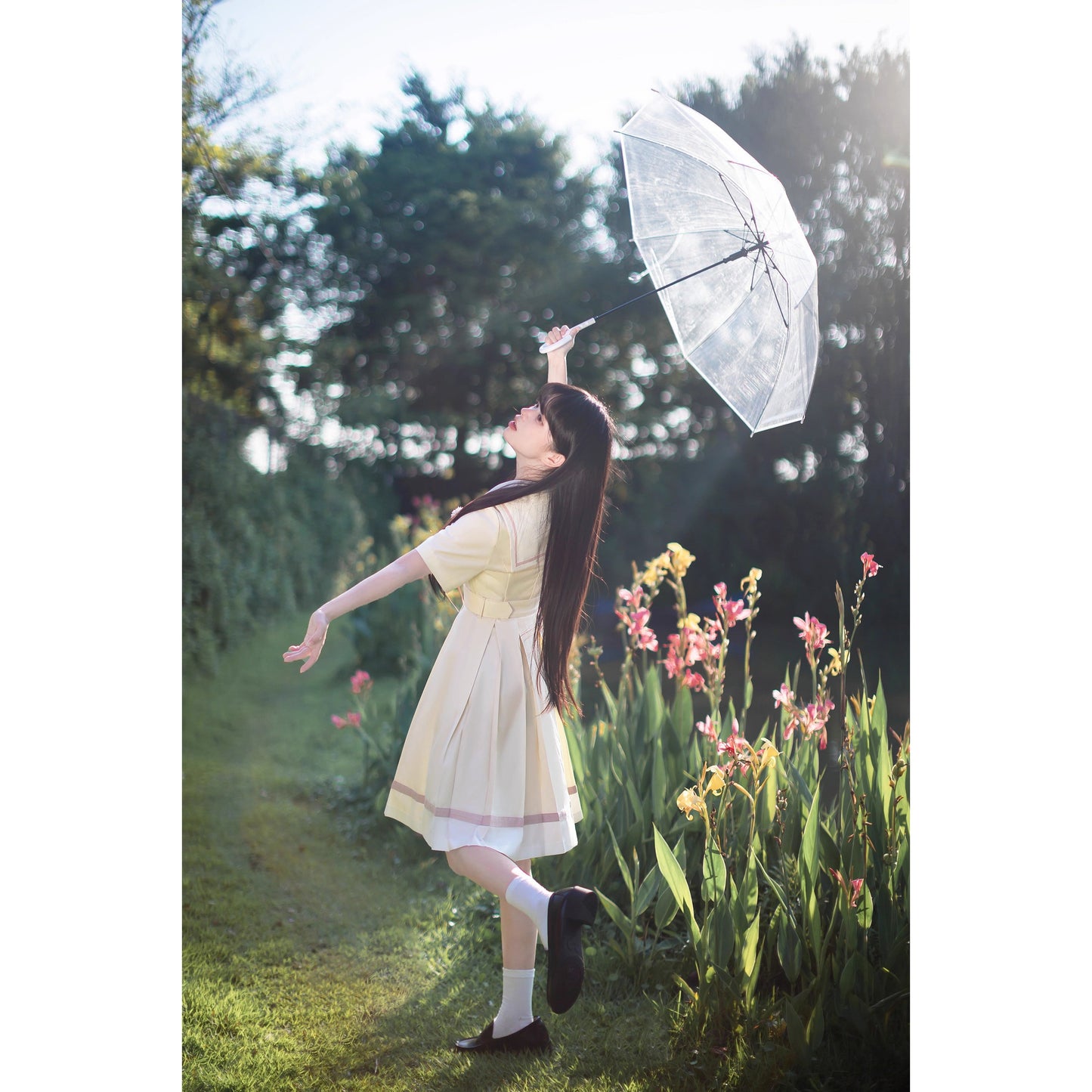 生成のお嬢様の文学セーラーワンピース